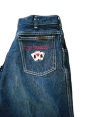 Vintage Props Hollywood 1970’s Kenny Rogers Western Jeans By Karman THE GAMBLER