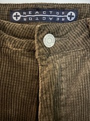 Reactor Top Drawer Jeanswear Brown Corduroy Bell Bottom Jeans 32/33