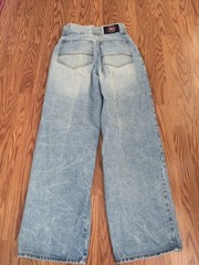 Vintage LEI baggy wide leg high rise jeans Y2K 90s l.e.i. light blue USA womens