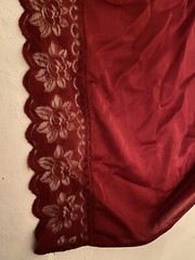 Vintage Movie Star One Shoulder Silky Nylon Lace Asymmetrical Slip Dress Size S