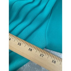 Vintage California Girl Petrina Aberle Teal Pleated Midi Dress 12 80s Modest