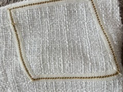 VNTG Elite Champagne White Tweed Blazer Church formal Business Old Money Sz 8