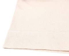 CHANEL Vintage 01A CC Mark Logo Long Sleeve Sweater Top #38 Pink Cashmere Knit