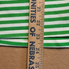 Vintage 70s JCPenney Knit Polo Large Green Dagger Collar Mod Disco Top Preppy