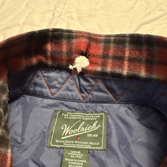 Woolrich Wool Flannel Button Down Shirt Men’s XL Red Plaid