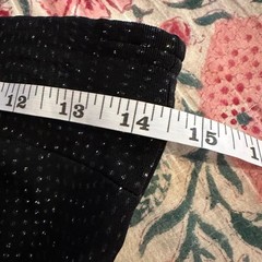 90s Jessica McClintock (GUNNE SAX) Black and Gold Glitter Slinky Strapless Gown