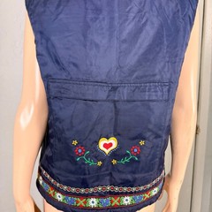 Vintage Y2K Coat Twenty six red sugar jacket Vest Embroidered floral Heart C3-1