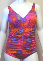 Gabar II Vintage Swimsuit One Piece Multi-Color Size 42 New With Tags
