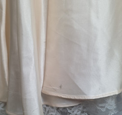 VTG 80s Zum Zum Pink Lace Jacquard Strapless Corset Prom Dress Asymmetrical Tier