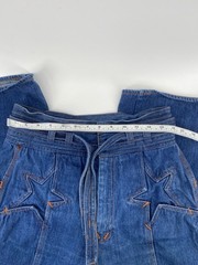 Vtg 70s N’est Ce Pas?STAR BUTT Jeans Bell Bottom Belted Denim Disco 28×32 W/belt