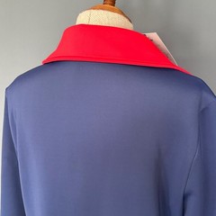 Oyrosy Retro 60s Style Maxi Dress | XL | Navy Red Mod 1970s