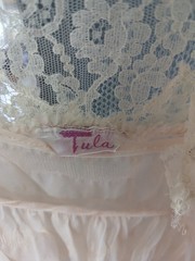 1930s Floor Length Nightgown Sheer Lingerie 2-Piece Pale Peach Size Small