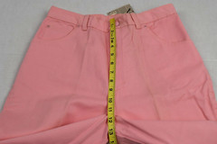 Vintage Pants Cheryl Tiegs Sz W32 L32 80s Cotton Candy Pink Cotton Made USA NWT