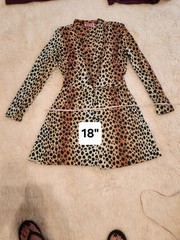 Vintage 1974 FREDERICKS OF HOLLYWOOD Wild Leopard Wrap Dress XS