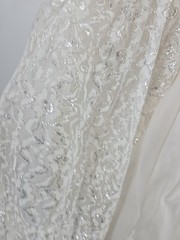1950s Cupcake Puffy Mini Wedding Dress, Prom , Silver, *broken Metal Zipper XS