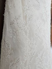 Vintage Discontinued Rare Demetrios Wedding Dress, Tummy Tuck, Long Train Dress