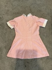 Vintage Snowhite Milwaukee Nurse Top dress Uniform Pink/White