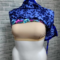 Vintage 80s 90s Gabar Womens 16 Bright Colorful Floral Swim Top Tankini NEW NOS