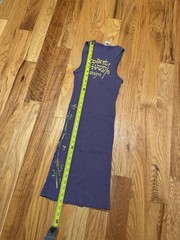 Vintage Don Ed Hardy purple bodycon dress with parrot design stretchy OSFA