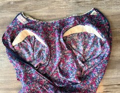 Vintage Jane Schaffhausen Belle France Purple Floral Dress Lace Collar Size 4