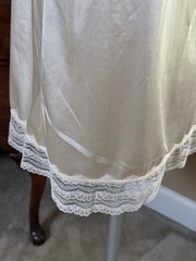 Vintage BACKTALK Young Smoothie Strouse Adler Lace Bustier Bra Dress Slip 36D