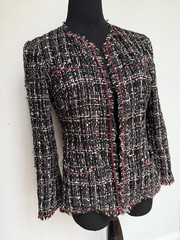 Chanel Vintage Tweed Jacket 2005 Karl Lagerfeld FR 42 (Tailored w/ all fabric)