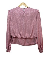 IN THE MOOD Womens 8 Blushing Pink Pleated Lace Cut Outs 2 Piece Dress Vintage