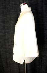 Romantic VTG NWOT KORET Top Blouse Jacket Sz. 18 Cream Embroidered Heritage #03