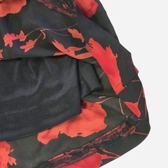 VTG 90’s, y2k dark floral midi summer dress / LG XL / Alt, goth, whimsygoth