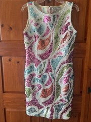 Vintage Adrienne Vittadini Sequin Cocktail Dress Size 6