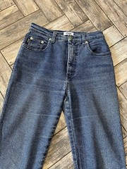 DDP 90’s Vintage Moschino Metal Peace Baggy Mom Jeans Retro Size 28