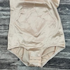 Vintage Olga Wunder Suit 34B Bodysuit Shapewear Second Skin Satin Teddy 418