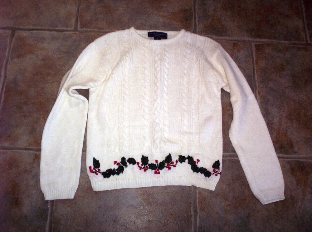 Vintage Norton McNaughton Petites Womens Small Christmas Holiday Sweater