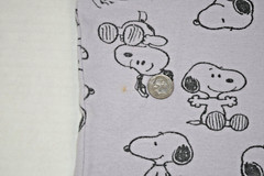 Peanuts Crop Top Size S/M Snoopy Woodstock 2 Tone Pale Lavender Embroidered 2021