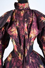 Victorian Silk Taffeta Afternoon Dress 1890, Museum Deaccession