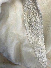 Vintage FARKAS Victorian Style White Nightgown Size 36 Short