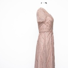 Xscape Beaded Chiffon A Line Gown
