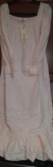 Vintage Victoria Secrets Light Pink Night Gown w/ Lace Size Small 48 inches long