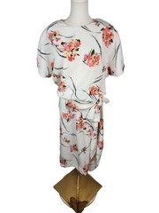 Vintage 80s Lori Max Drop Waist 20s Inspired Dress Woman’s 18W Floral Blosson