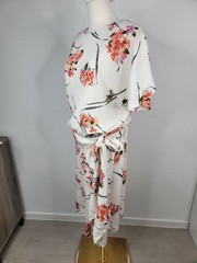 Vintage 80s Lori Max Drop Waist 20s Inspired Dress Woman’s 18W Floral Blosson