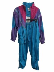 80’s 90’s Windbreaker Set Jacket And Pants Tracksuit Vintage Retro Mom