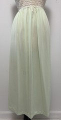 Ctg 70s Pastel Green Nightgown Slip Dress M Lace Empire Waist Prairie Boho USA