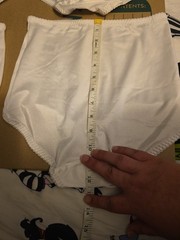 White Cupid Brief Womens Size L High Panty Shaper Nylon NWOT See Pics S2