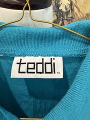 Vintage Teddi 80s 90s Colorblock Pattern Collared Bomber Jacket Small USA