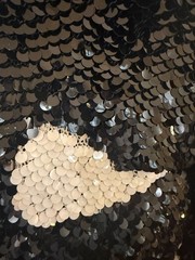Enrico Coveri Vintage Sequin Black and White Dress