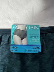 Soft & Silky Vanity Fair Illumination 9/2XL Granny Panty Brief in Svannhblus