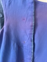 Vintage 1960 St. Roque Chambray Button Up Drop Waist Mini Shift Dress Size-S