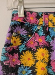 Vintage 80’s Panhandle Slim Floral Jeans 24×31 High Waisted Deadstock