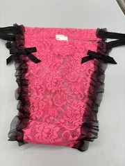 Vintage Miss Diana LACE string Bikini Panties (Hot Pink) (2 Pairs) NOS