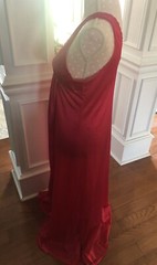 Vintage 70s Vanity Fair Long Maxi Nightgown Red Nylon Made USA Women’s Small EUC